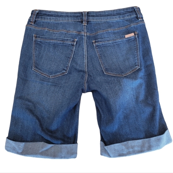 WHBM Bermuda Blue Denim Jean Shorts Size 2 - Picture 3 of 4